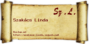 Szakács Linda névjegykártya